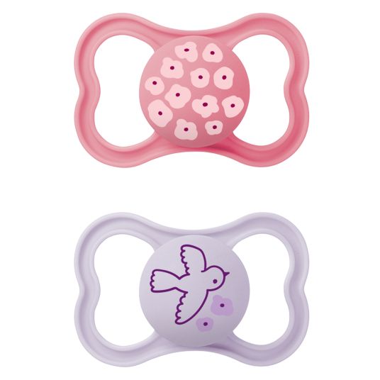 MAM Pacifier 2-pack Supreme - Silicone 6-16 M - Pink
