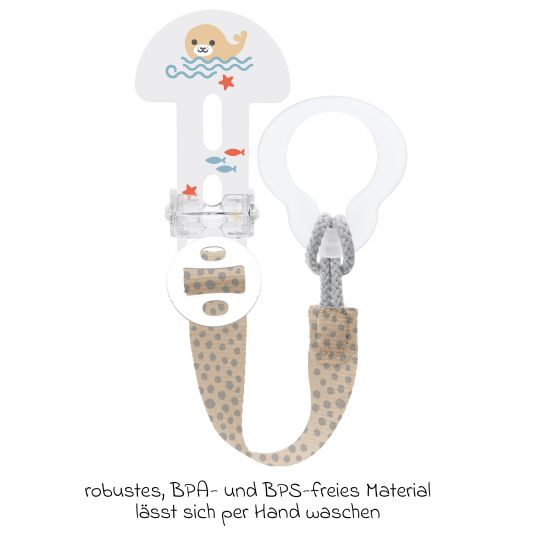 MAM Pacifier strap Clip it! - Seal