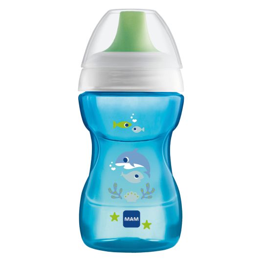 MAM Trinklernbecher Fun to Drink Cup 270 ml - Delfin - Blau