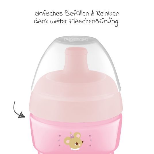 MAM Trinklernbecher Sports Cup 330 ml - Katze - Rosa