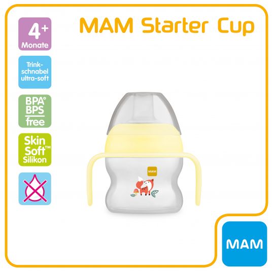 MAM Drinking Starter Cup 150 ml + silicone beak - fox