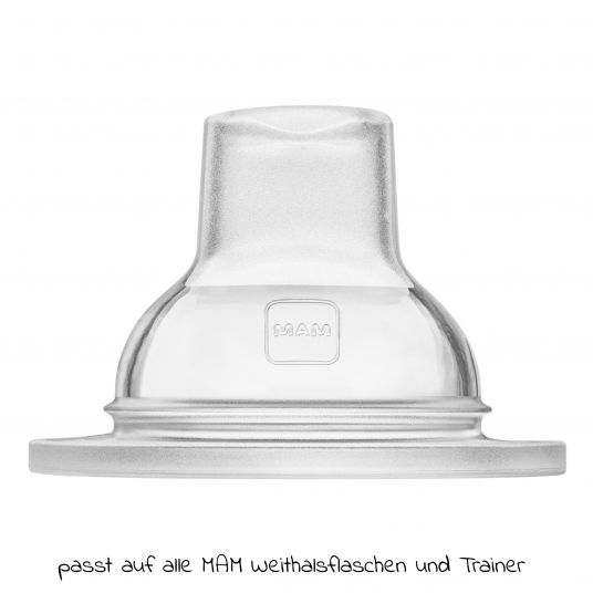 MAM Trinkschnabel 2er Pack Ultra Soft für Flaschen & Trainer