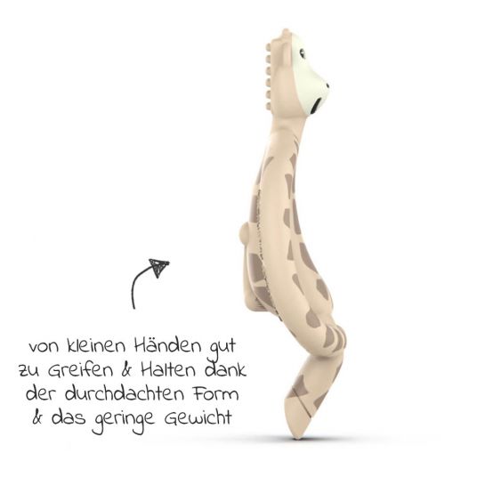 Matchstick Monkey Gigi giraffe teething ring - Beige