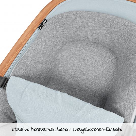 Maxi-Cosi Sdraietta per bambini Kori 2 in 1 dalla nascita con inserto neonato di soli 2,3 kg - Grigio Essenziale