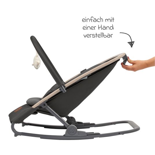 Maxi-Cosi 2-in-1 baby bouncer Kori from birth with newborn inlay only 2.3 kg light - Beyound - Graphite Eco