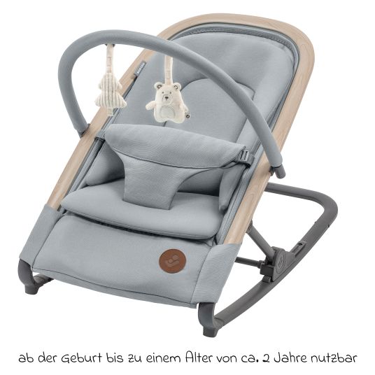 Maxi-Cosi 2-in-1 Babywippe Kori ab der Geburt mit Neugeborenen-Inlay nur 2,3 kg leicht - Beyound - Grey Eco