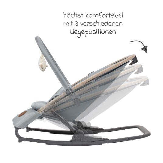 Maxi-Cosi 2-in-1 baby bouncer Kori from birth with newborn inlay only 2.3 kg light - Beyound - Grey Eco