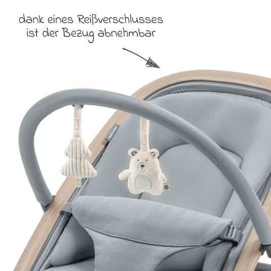 Maxi-Cosi 2-in-1 baby bouncer Kori from birth with newborn inlay only 2.3 kg light - Beyound - Grey Eco
