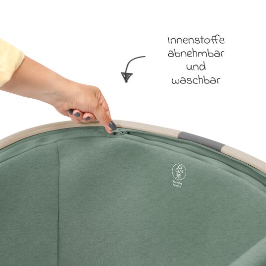 Maxi-Cosi 2-in-1 co-sleeper Iora foldable, incl. mattress & travel bag - Beyound - Green Eco