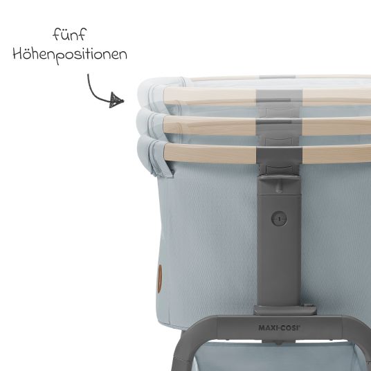 Maxi-Cosi 2-in-1 co-sleeper Iora foldable, incl. mattress & travel bag - Beyound - Grey Eco