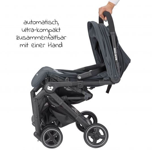 Maxi-Cosi 2 -in-1 Kinderwagen-Set Buggy Lara² inkl. Babyschale CabrioFix i-Size & Adapter - Essential Graphite