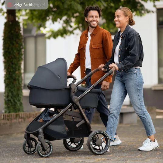 Maxi-Cosi Passeggino Zelia³ 2 in 1 con seduta e navicella in uno, maniglione regolabile, 22 kg - Luxe Twillic Grey