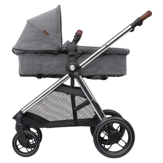 Maxi-Cosi Passeggino Zelia³ 2 in 1 con seduta e navicella in uno, maniglione regolabile, 22 kg - Luxe Twillic Grey