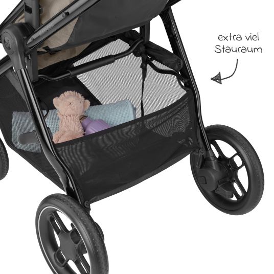 Maxi-Cosi 2-in-1 baby carriage Zelia³ usable seat & carrycot in one, adjustable push bar, 22 kg - Luxe Twillic Truffle