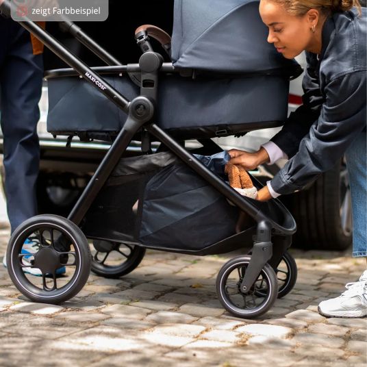 Maxi-Cosi Passeggino Zelia³ 2 in 1 con seduta e navicella in uno, maniglione regolabile, 22 kg - Luxe Twillic Truffle