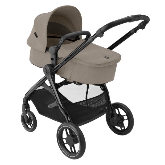 Maxi-Cosi 2-in-1 baby carriage Zelia³ usable seat & carrycot in one, adjustable push bar, 22 kg - Luxe Twillic Truffle