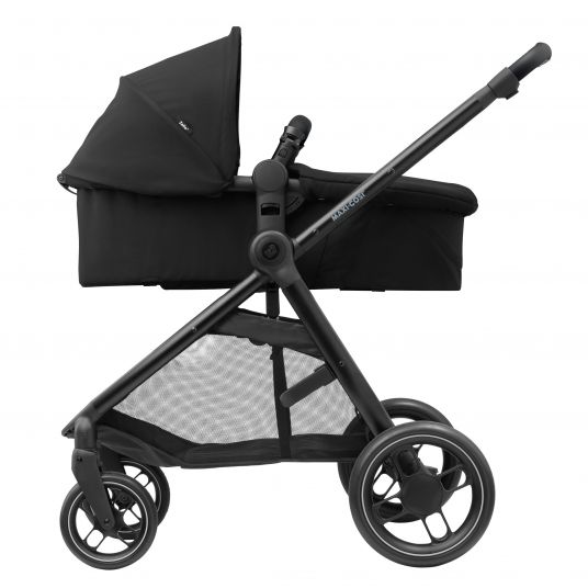 Maxi-Cosi 2 -in- 1 Kombi-Kinderwagen Zelia³ wendbarer Sitz & Wanne in einem, verstellbarer Schieber, 22 kg - Essential Black