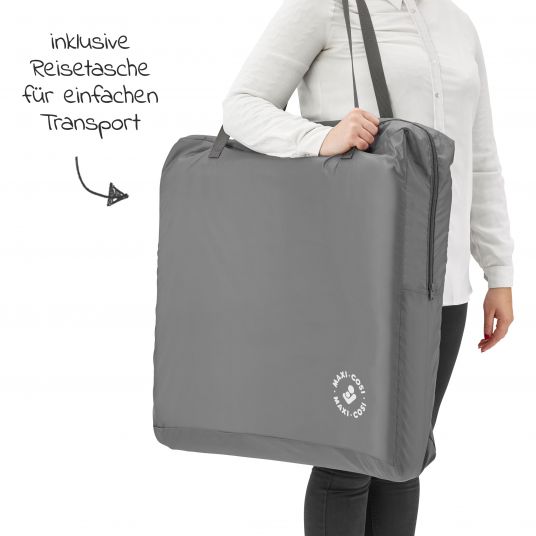 Maxi-Cosi Culla da viaggio 2 in 1 per neonati e bambini, incluso materasso e borsa da viaggio di soli 6 kg - Essential Graphite