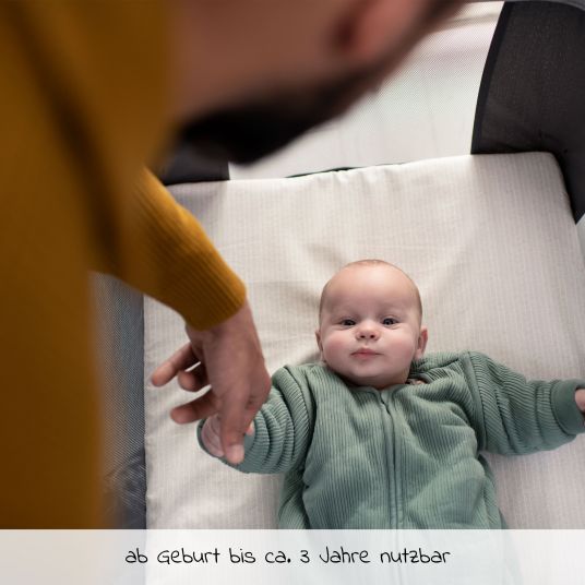 Maxi-Cosi Culla da viaggio 2 in 1 per neonati e bambini, incluso materasso e borsa da viaggio di soli 6 kg - Essential Graphite