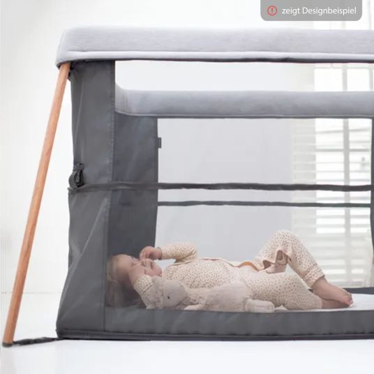 Maxi-Cosi 2-in-1 travel cot Iris for newborns & toddlers incl. mattress & travel bag only 5.96 kg light - Beyound - Graphite Eco
