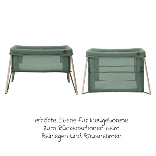 Maxi-Cosi 2-in-1 Reisebett Iris für Neugeborene & Kleinkinder inkl. Matratze & Reistasche nur 5,96 kg leicht - Beyound - Green Eco