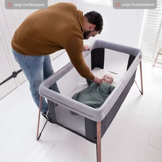 Maxi-Cosi 2-in-1 travel cot Iris for newborns & toddlers incl. mattress & travel bag only 5.96 kg light - Beyound - Grey Eco