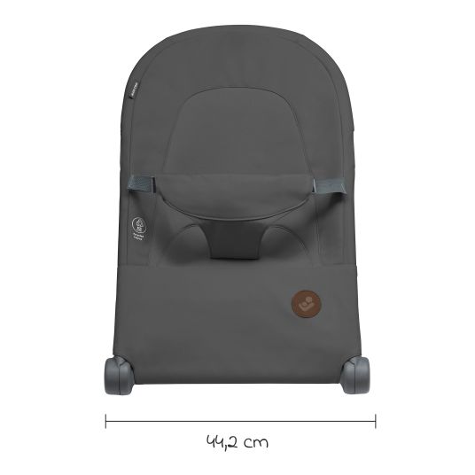 Maxi-Cosi 2in1 baby bouncer Loa Beyond Eco Care from birth - 6 months with rocking function - light as a feather only 2 kg - Graphite