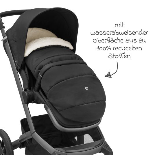 Maxi-Cosi 2in1 Fußsack für Kinderwagen & Buggys von Maxi-Cosi - Twillic Black