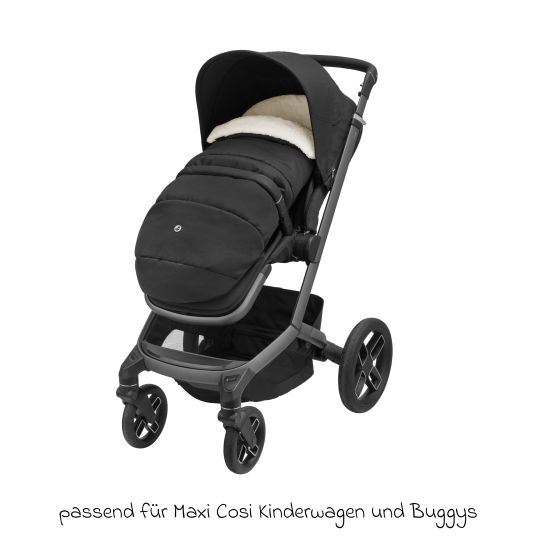 Maxi-Cosi 2in1 Fußsack für Kinderwagen & Buggys von Maxi-Cosi - Twillic Black