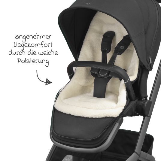 Maxi-Cosi 2in1 Fußsack für Kinderwagen & Buggys von Maxi-Cosi - Twillic Black