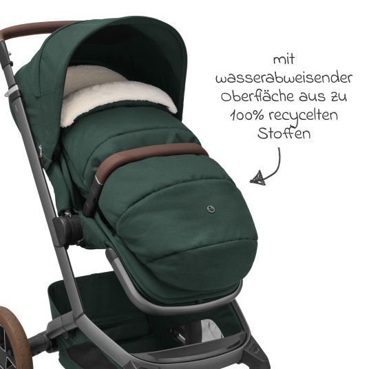 Maxi-Cosi 2in1 Fußsack für Kinderwagen & Buggys von Maxi-Cosi - Twillic Green