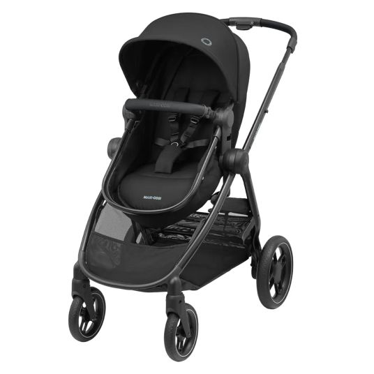 Maxi-Cosi 3-in-1 Kombi-Kinderwagen-Set Zelia³ inkl. Babyschale CabrioFix i-Size & Adapter, 22 kg - Black