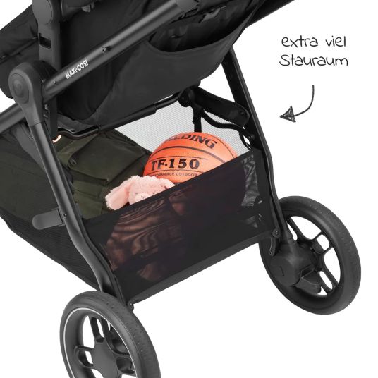 Maxi-Cosi 3-in-1 Kombi-Kinderwagen-Set Zelia³ inkl. Babyschale CabrioFix i-Size & Adapter, 22 kg - Black