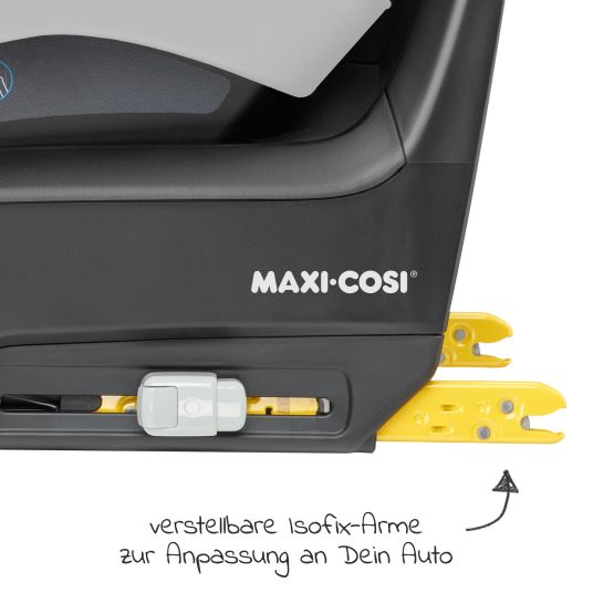 Maxi-Cosi Set seggiolino auto e reboarder 3in1 dalla nascita ai 4 anni (61 cm - 105 cm) con seggiolino auto Pebble Pro, seggiolino Pearl Pro 2, FamilyFix 3 incluso cuscinetto protettivo e libro per passeggino - Nero