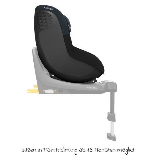 Maxi-Cosi 3in1 Babyschalen & Kindersitz-Set FamilyFix S ab Geburt bis 4 Jahre (40cm - 105 cm mit Babyschale Pebble S & Kindersitz Pearl S inkl. Isofix-Basis FamilyFix S, Schutzunterlage & Schnullertasche - Tonal Black