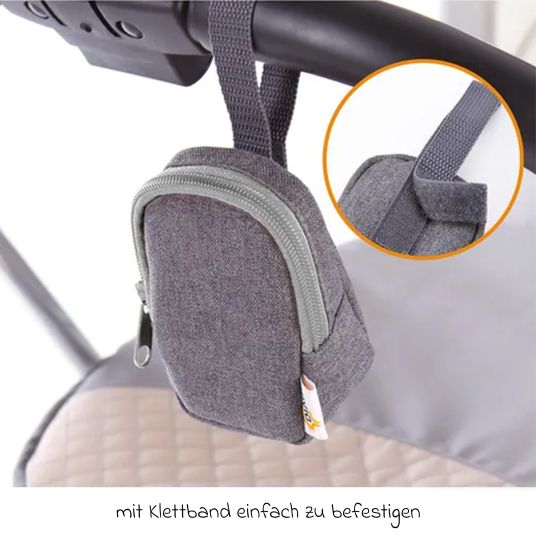 Maxi-Cosi 3in1 infant car seat & reboarder set FamilyFix 360 from birth to 4 years (40 cm - 105 cm) with infant car seat Pebble 360 & child seat Pearl 360 incl. Isofix base FamilyFix, protective pad & pacifier bag - Graphite