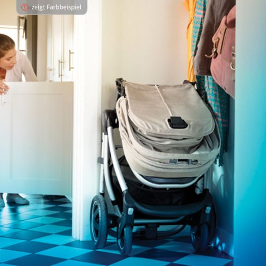 Maxi-Cosi 4 in 1 stroller set Adorra incl. baby bath Oria, infant carrier Cabriofix & FamilyFix - Nomad Black