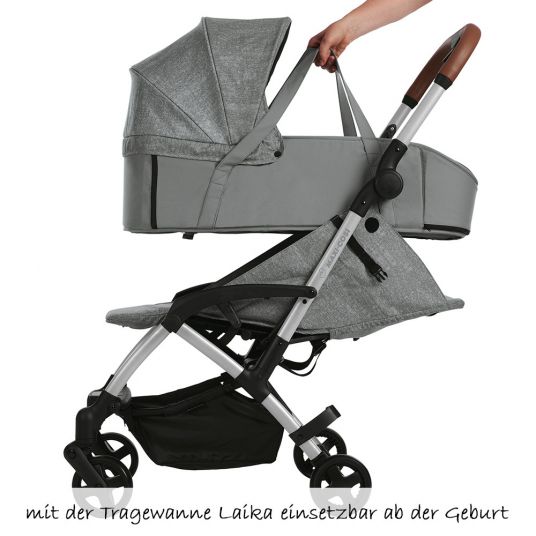 Maxi-Cosi 4 in 1 stroller set Laika incl. carrycot, infant carrier Cabriofix & FamilyFix - Nomad Grey