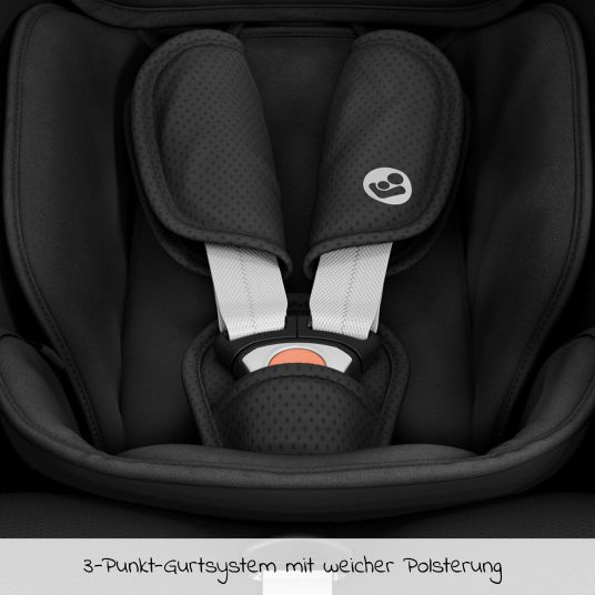 Maxi-Cosi Infant car seat CabrioFix i-Size from birth - 12 months (40-75 cm) & seat reducer, sun canopy incl. Fehn Activity Trapeze Donkey & Sheep - Essential Black
