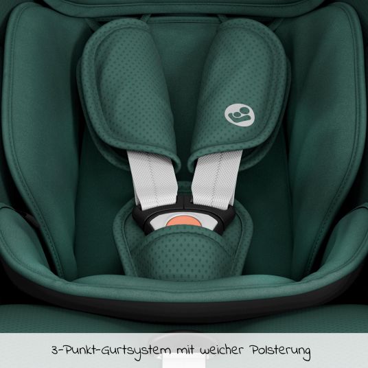 Maxi-Cosi Babyschale CabrioFix i-Size ab Geburt - 12 Monate (40-75 cm) inkl. Autositz-Schutzunterlage - Essential Green