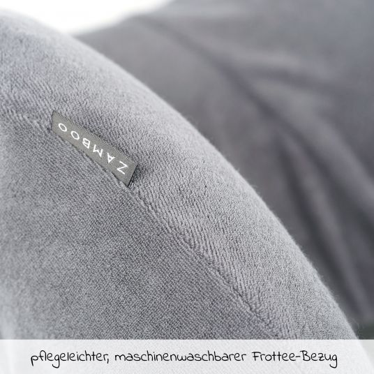 Maxi-Cosi Babyschale CabrioFix i-Size ab Geburt - 12 Monate (40-75 cm) & Zamboo Sommerbezug - Essential Black