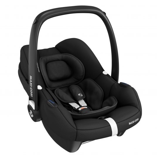 Maxi-Cosi Baby car seat CabrioFix i-Size from birth - 15 months (40-75 cm) & Zamboo summer cover - Essential Black