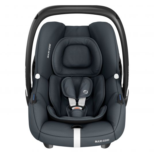 Maxi-Cosi Babyschale CabrioFix i-Size ab Geburt - 12 Monate (40-75 cm) & Zamboo Sommerbezug - Essential Graphite