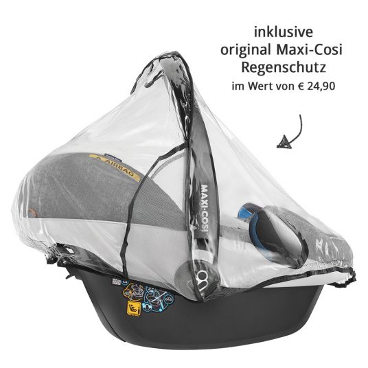 Maxi-Cosi Baby car seat Cabriofix incl. rain cover - Sparkling Grey