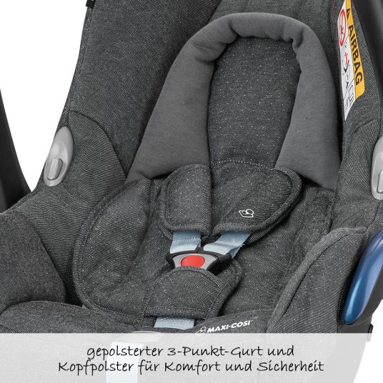 Maxi-Cosi Babyschale Cabriofix inkl. Regenschutz - Sparkling Grey