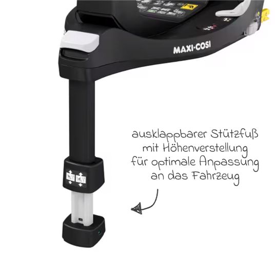 Maxi-Cosi Babyschale Pebble 360 i-Size drehbar ab Geburt - 15 Monate (40 cm - 83 cm) inkl. Isofix-Basis FamilyFix 360, Schutzunterlage & Schmusetuch - Essential Black