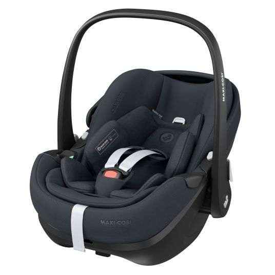 Maxi-Cosi Seggiolino auto girevole Pebble 360 Pro i-Size dalla nascita a 15 mesi (40 cm - 83 cm) con posizione reclinabile in piano - Essential Graphite