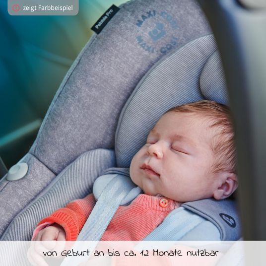Maxi-Cosi Babyschale Pebble Pro i-Size ab Geburt-12 Monate (45-75 cm) FamilyFix 3 i-Size Base & Polsterschutz - Essential Black