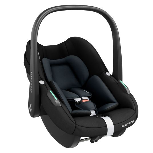 Maxi-Cosi Pebble S i-Size infant car seat from birth - 15 months (40 cm - 83 cm) only 3.4 kg light with G-Cell side impact technology - Tonal Black