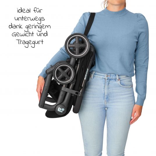 Maxi-Cosi Buggy & Reisebuggy Lara² mit Automatik-Faltung, Liegeposition, bis 22 kg, nur 6,3 kg - Essential Black